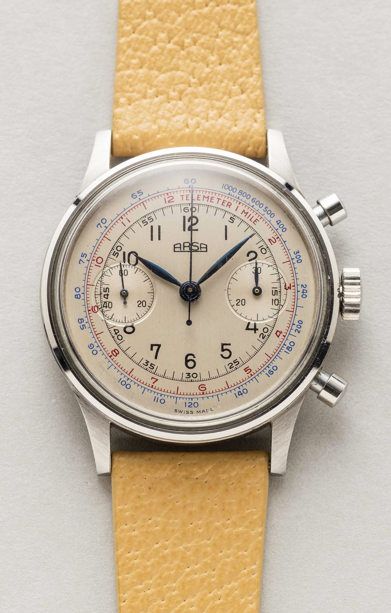 Arsa Vintage Oversize Chronograph NOS Shuck the Oyster Vintage