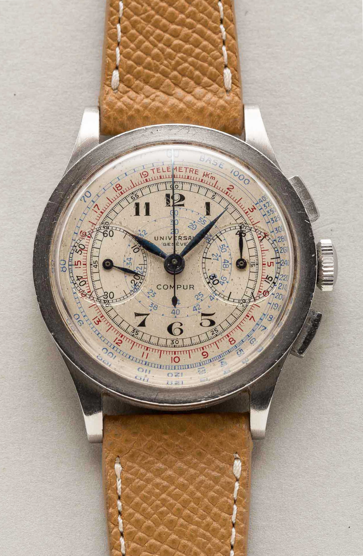 Universal Genève Compur Vintage Chronograph Coin Edge - Shuck the ...