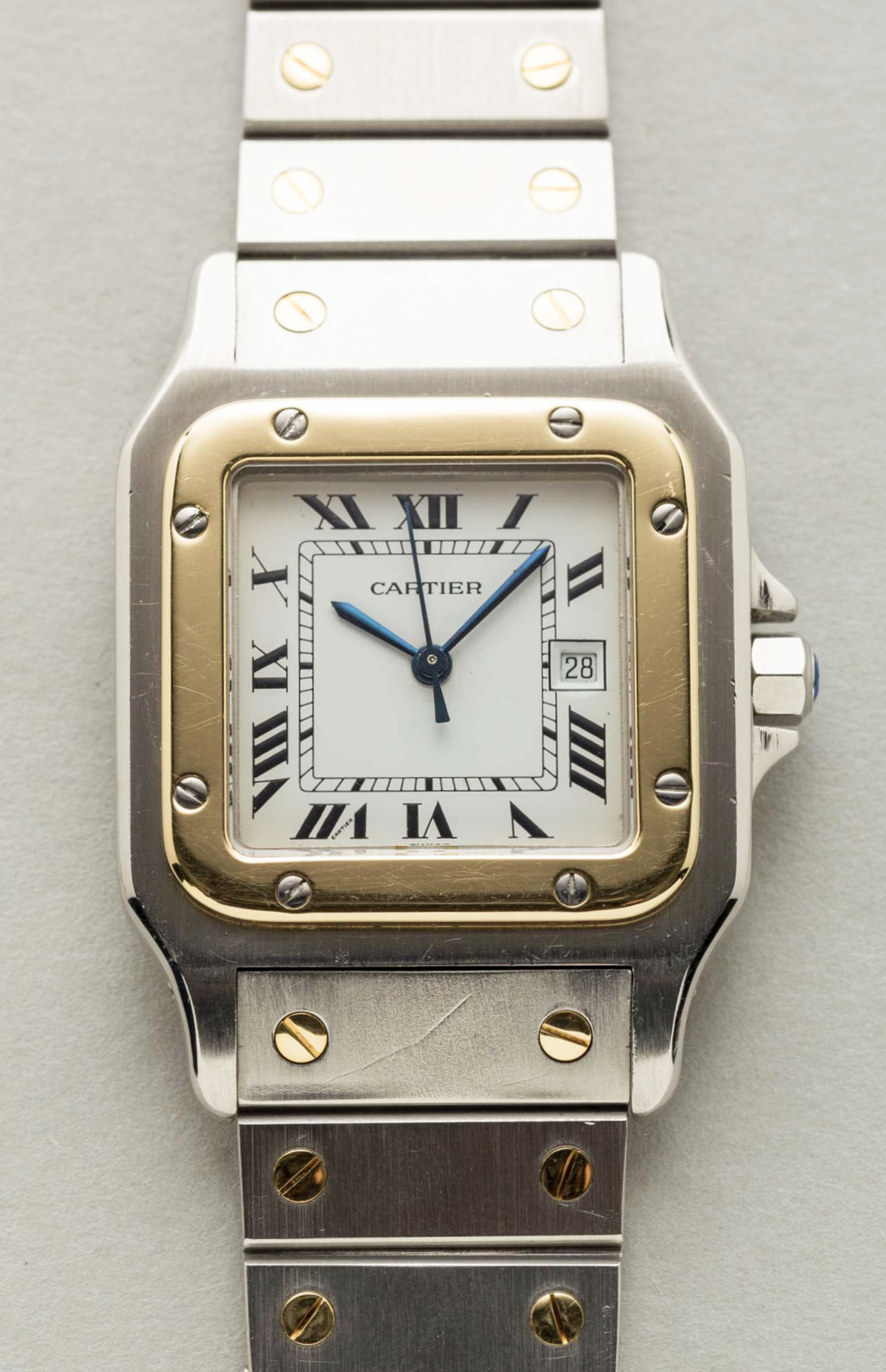 Cartier Santos Mens Watch 2961 - Shuck the Oyster Vintage Watches