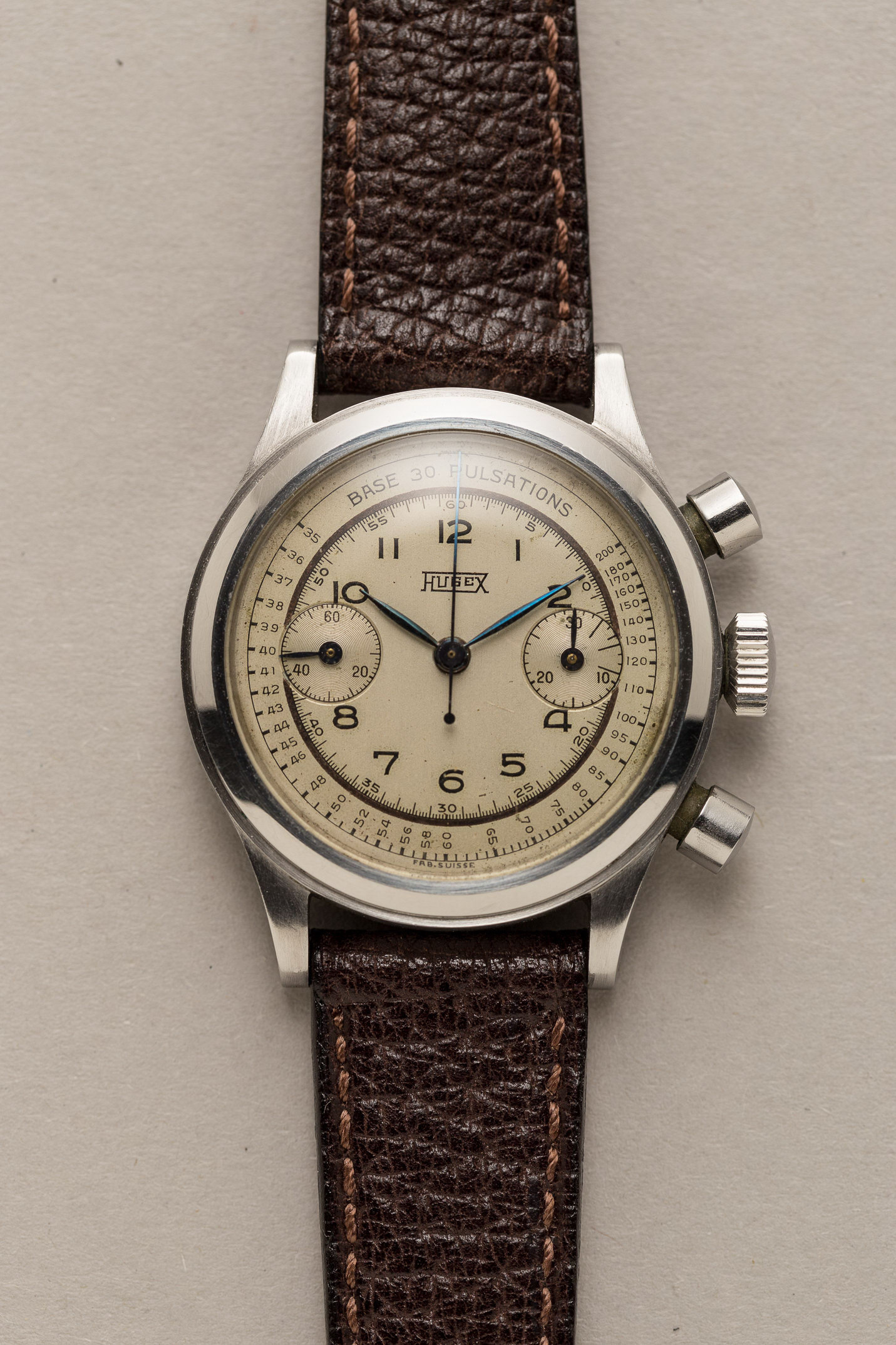 Hugex Vintage Pulsometer Chronograph - Shuck the Oyster Vintage Watches